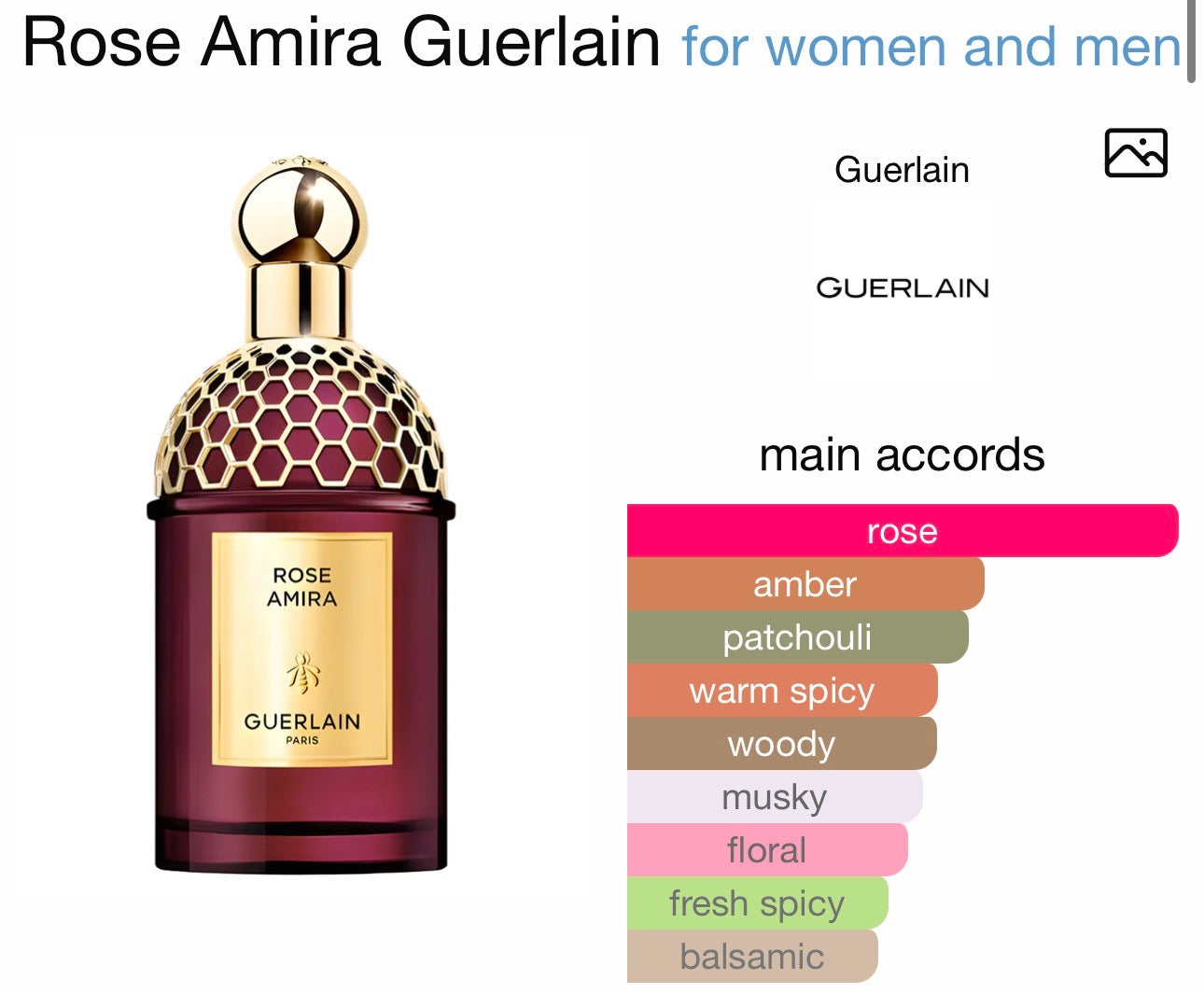 Rose Amira Absolus Allegoria by Guerlain Eau de Parfum